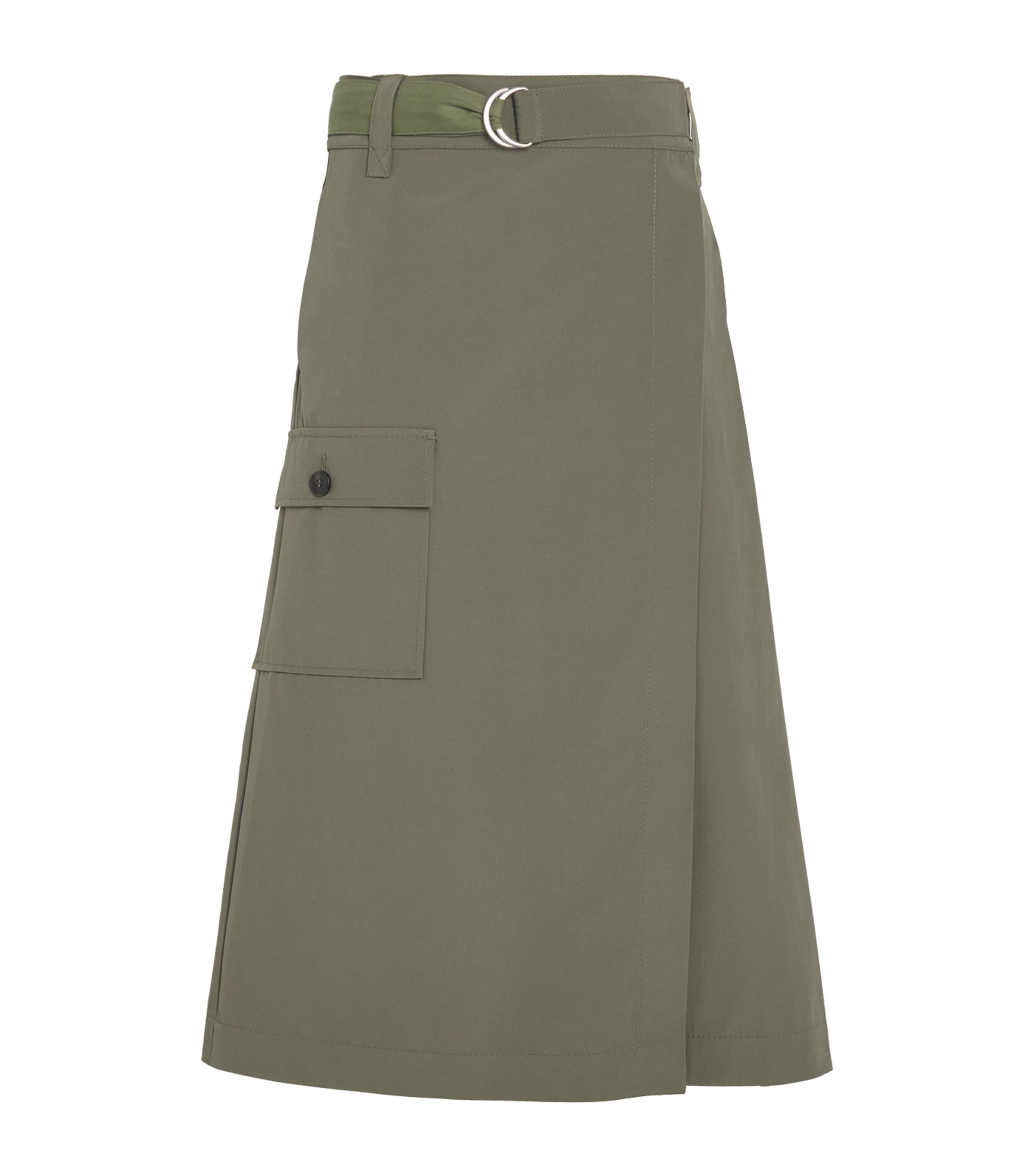 MAX&Co. Green Wrap Midi Skirt