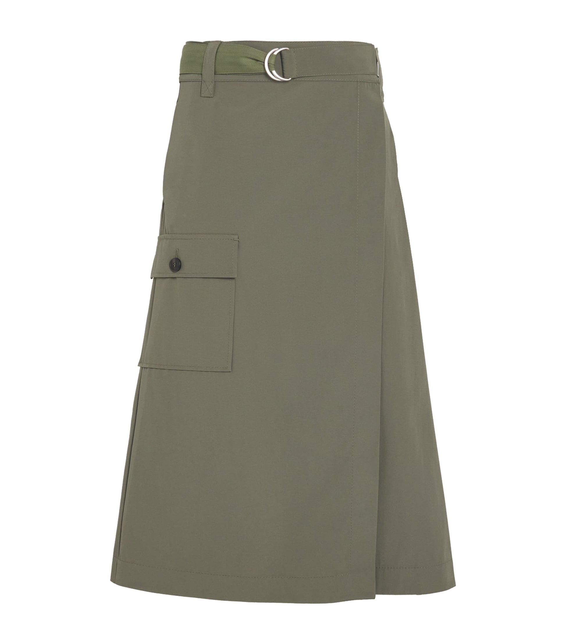 MAX&Co. Green Wrap Midi Skirt