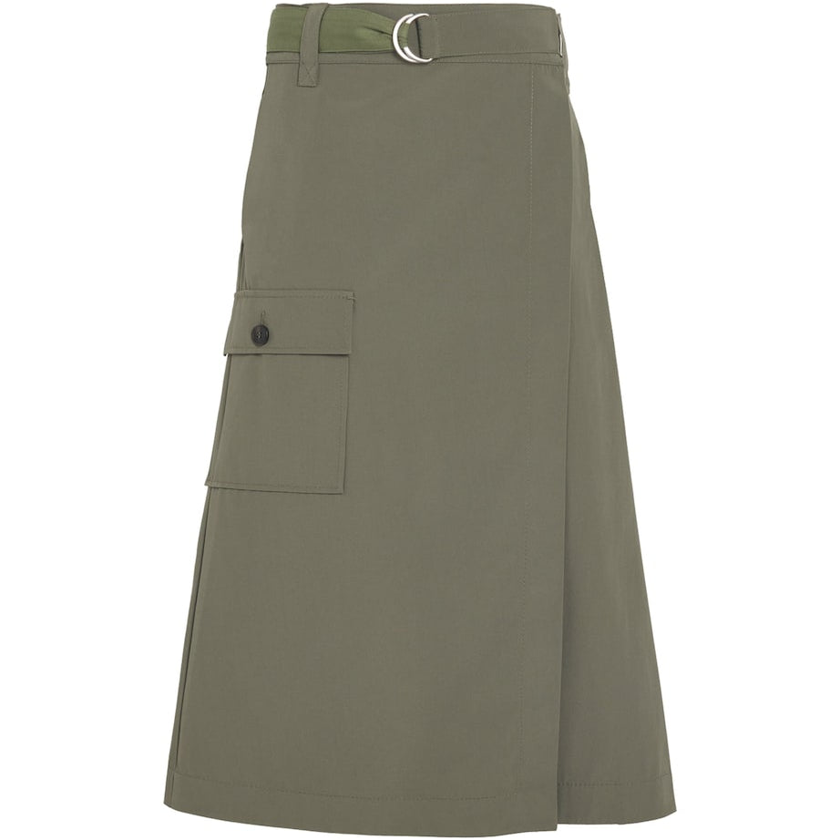 MAX&Co. Green Wrap Midi Skirt