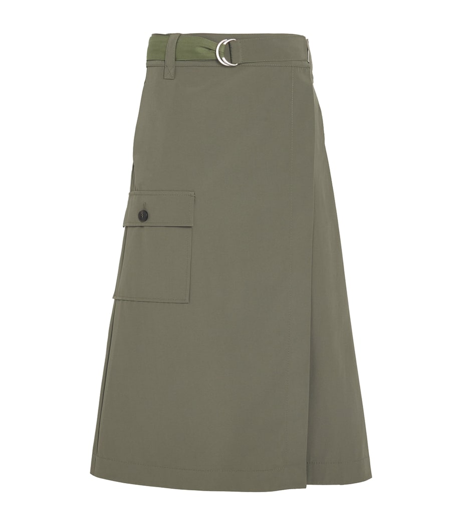 MAX&Co. Green Wrap Midi Skirt