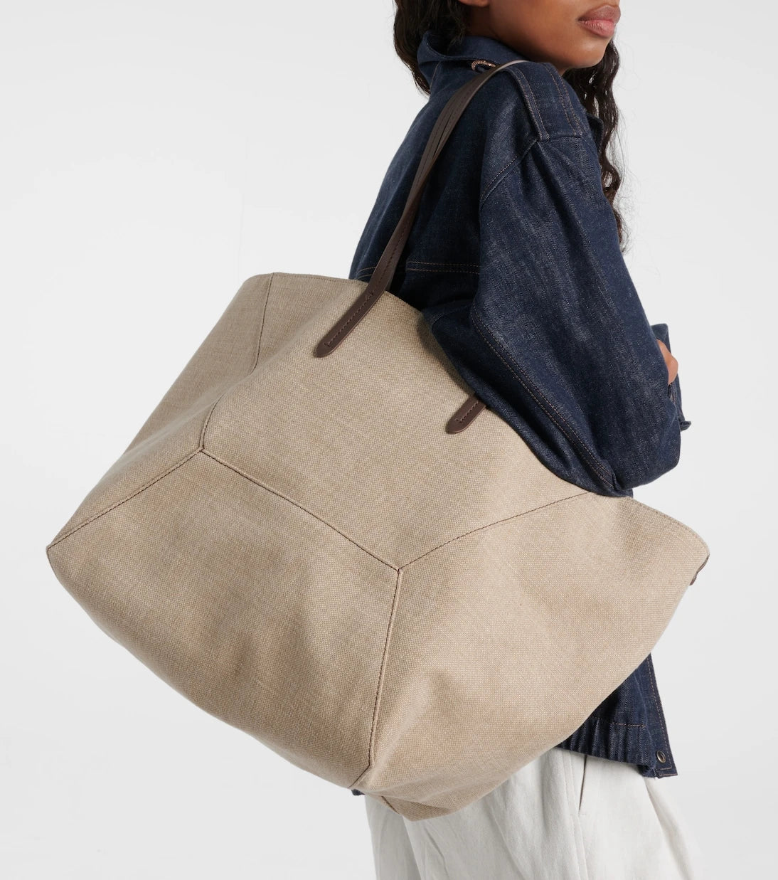 Brunello Cucinelli - Large canvas tote bag