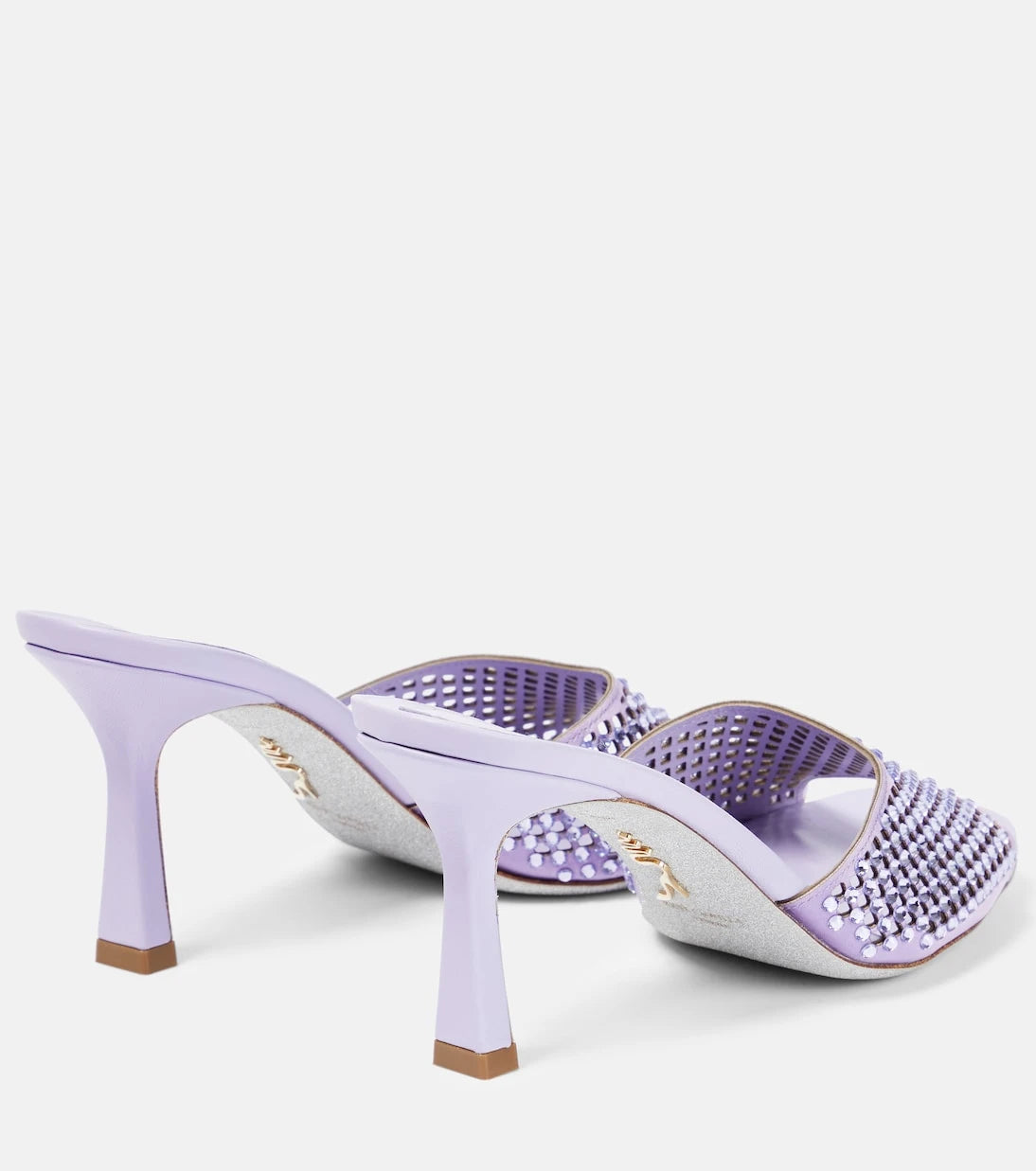 Rene Caovilla - Embellished leather mules