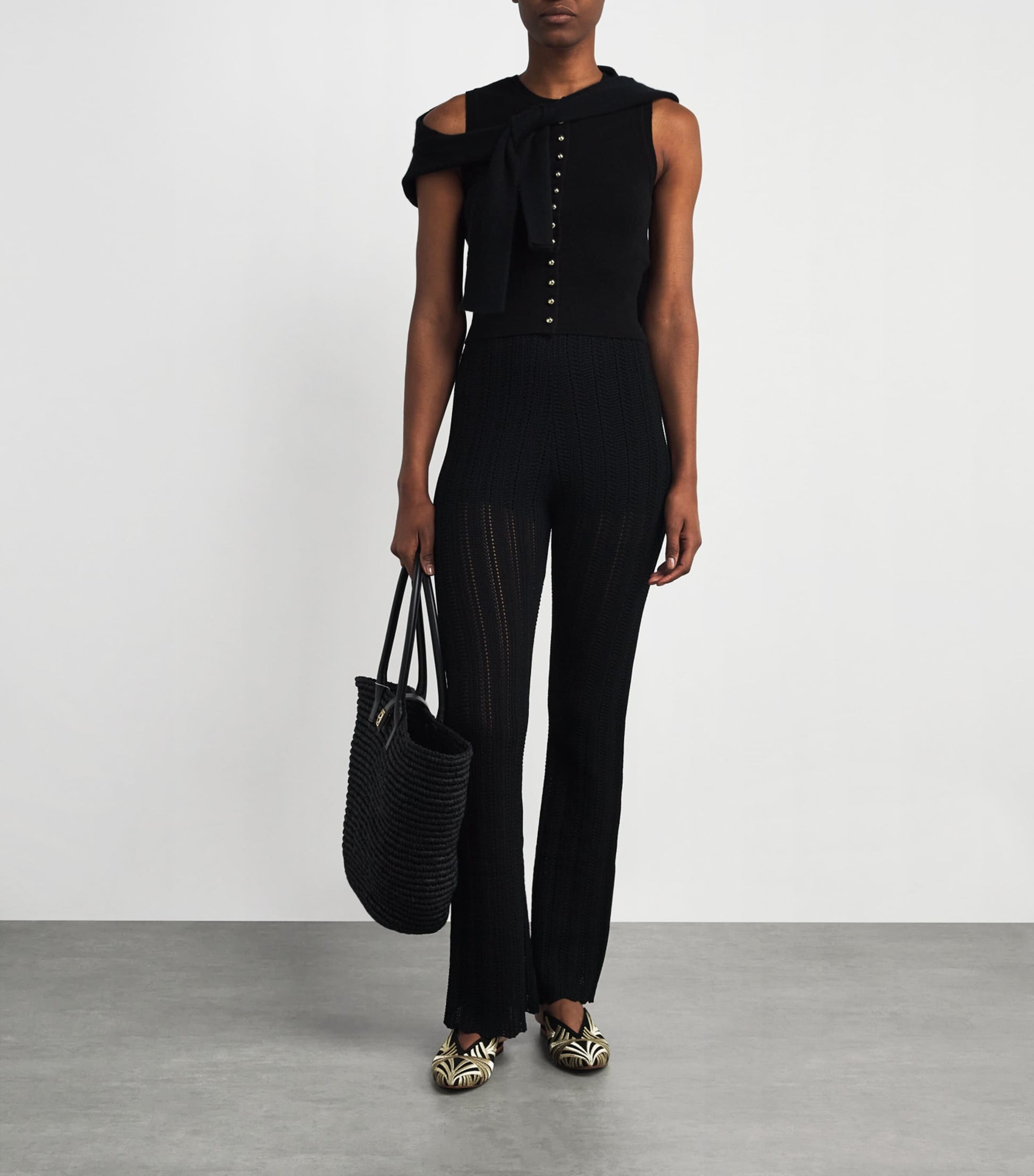 RAMLA Multi Suede Embroidered Palazzo Signoria Mules