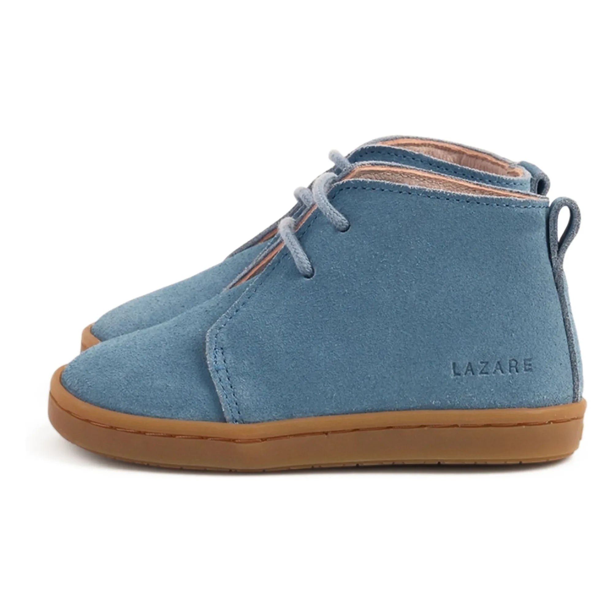 Lazare - Raoul Suede Lace-up Sneakers | Denim blue