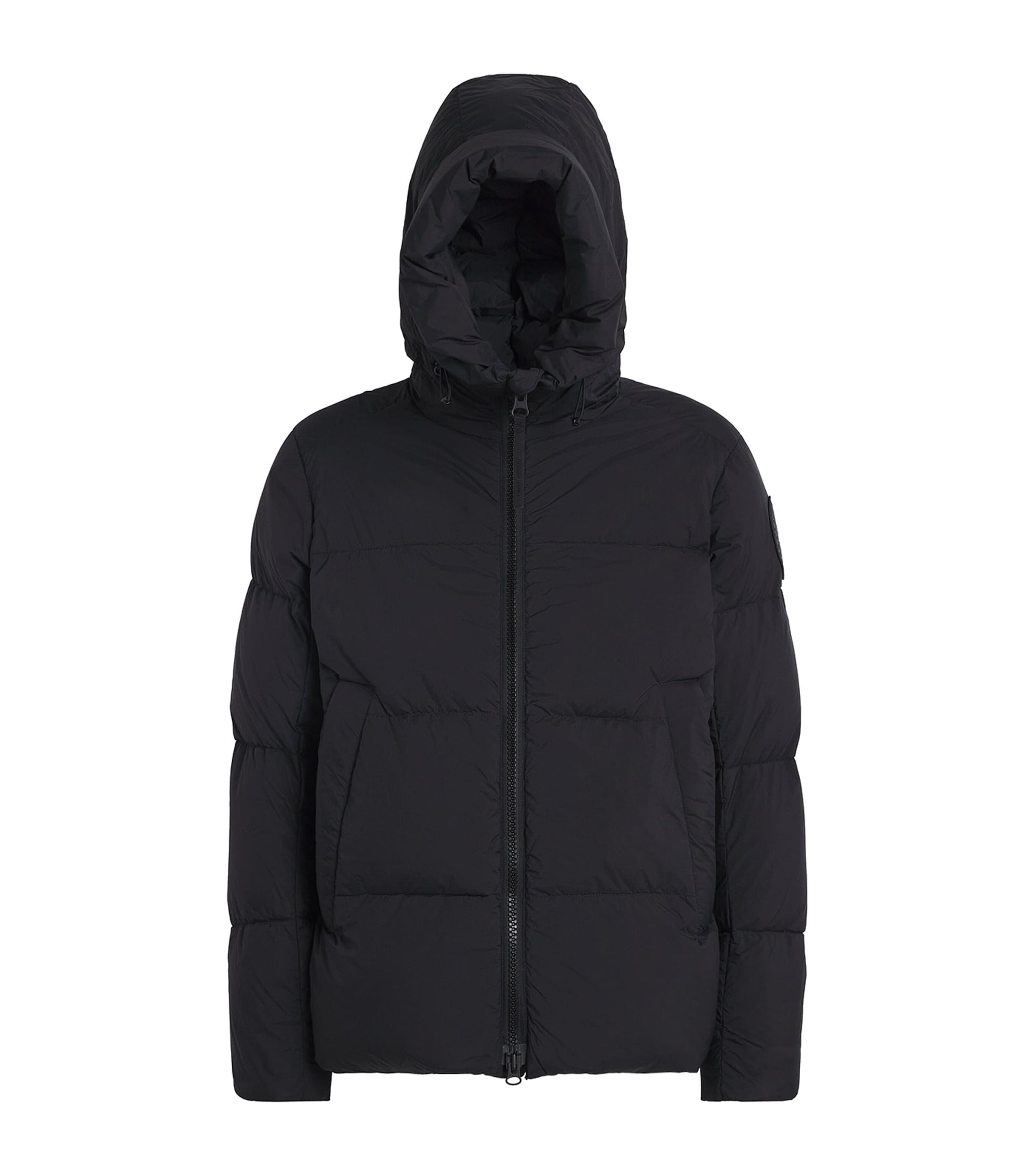 Canada Goose Black Down Packable EnduraLuxe Crofton Puffer Jacket