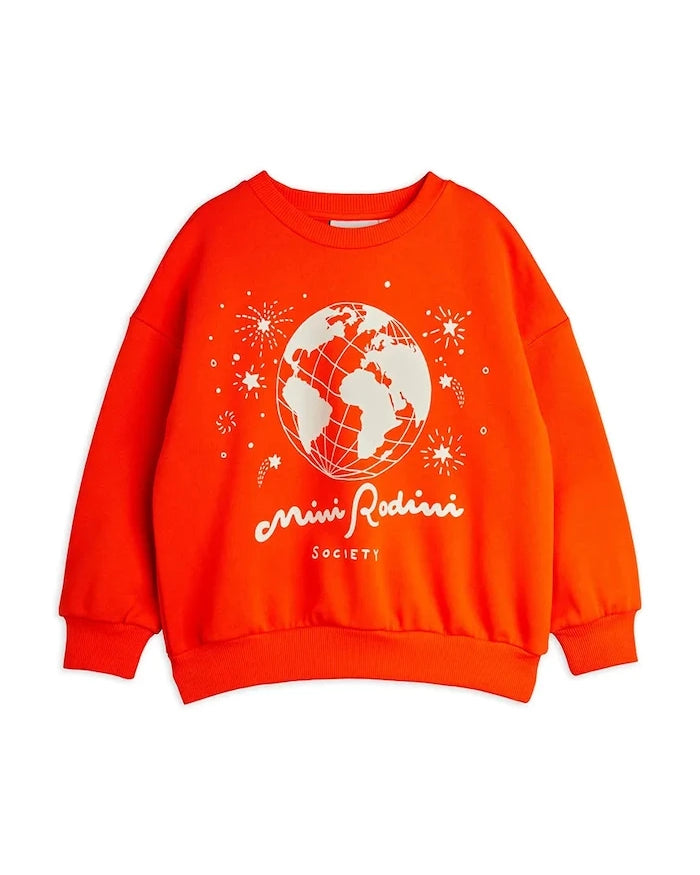 Детски памучен суичър Mini Rodini Mini Rodini society