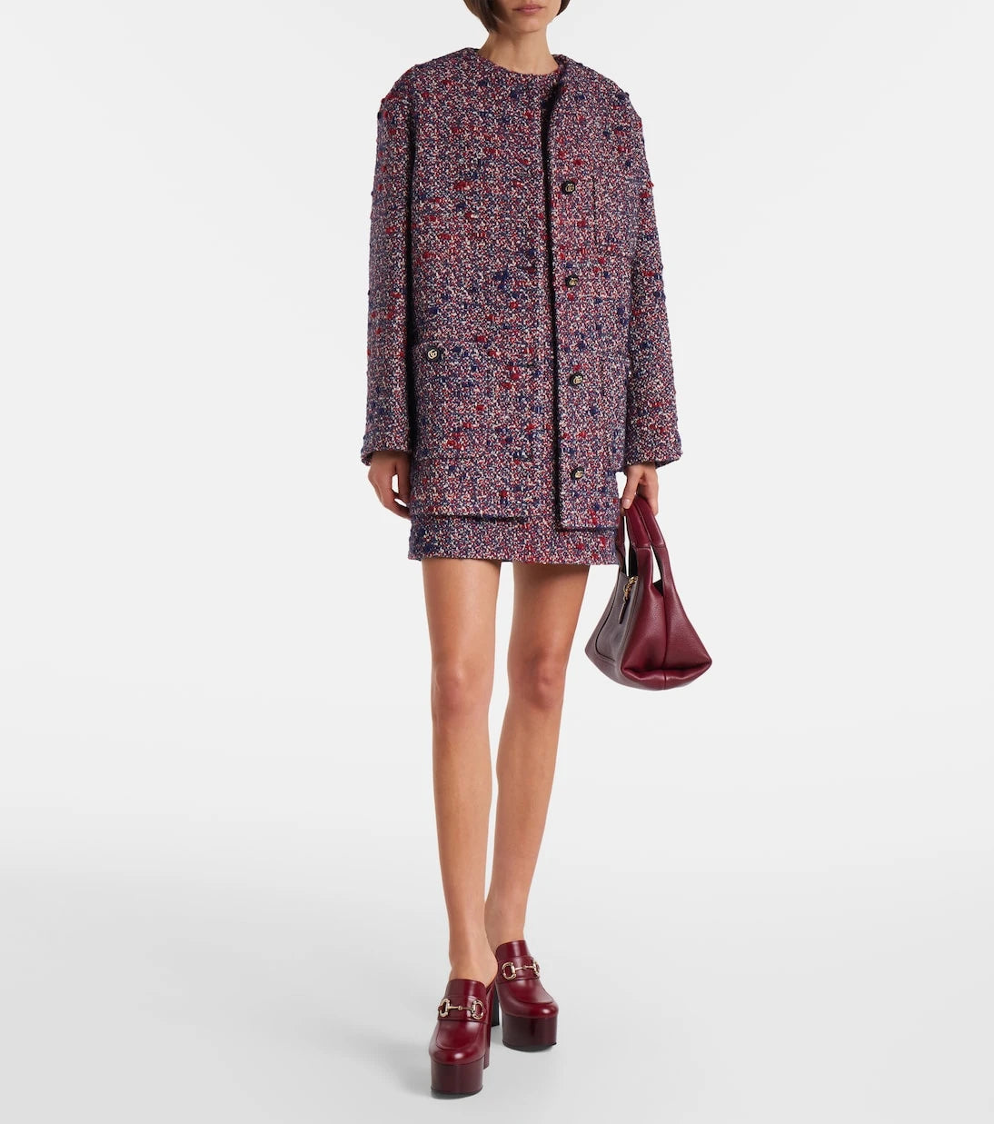 Gucci - Wool-blend tweed jacket