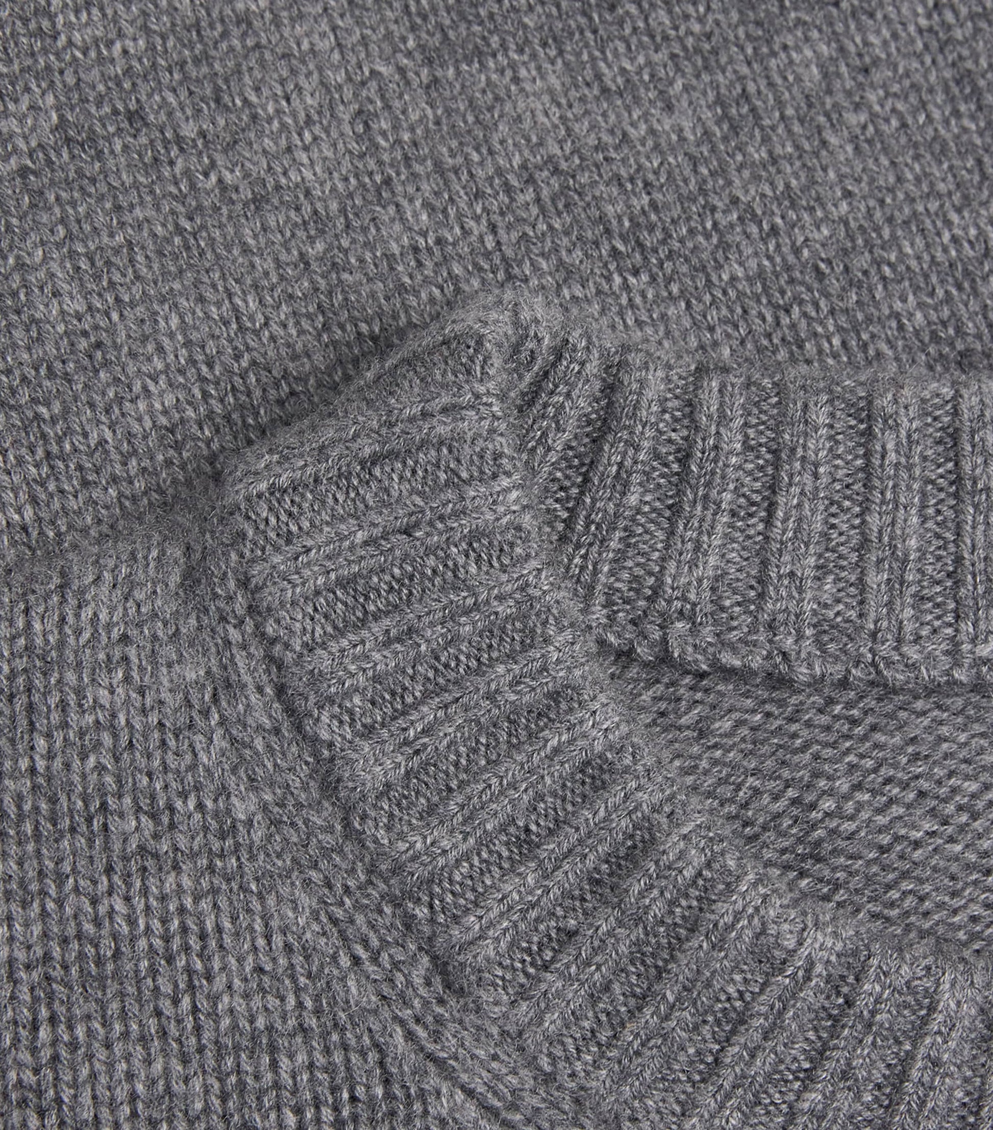 Skims Grey Oversized Cashmere Boyfriend Sweater
