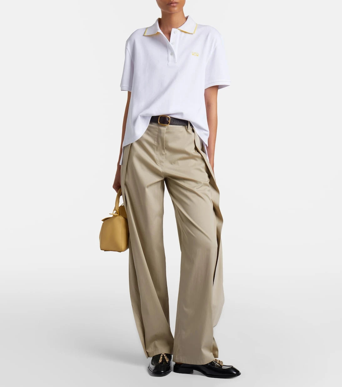 Loewe - Double L cotton piqué polo shirt