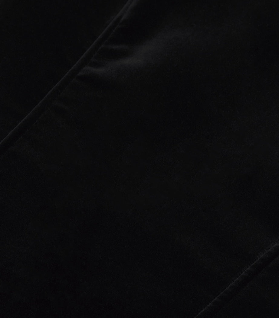 Velvet Bustier Top BLACK