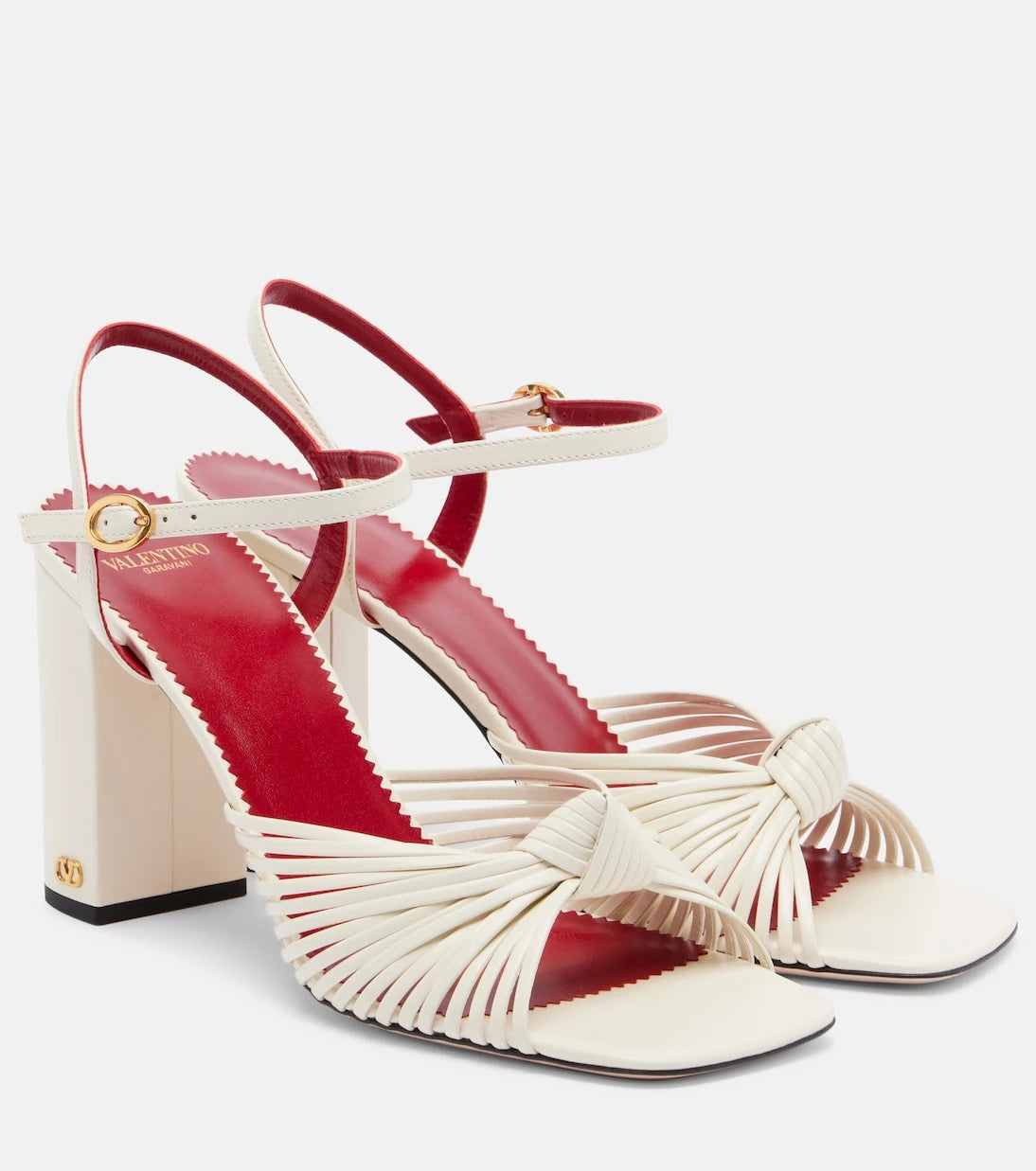 Valentino Garavani - Annet leather slingback sandals