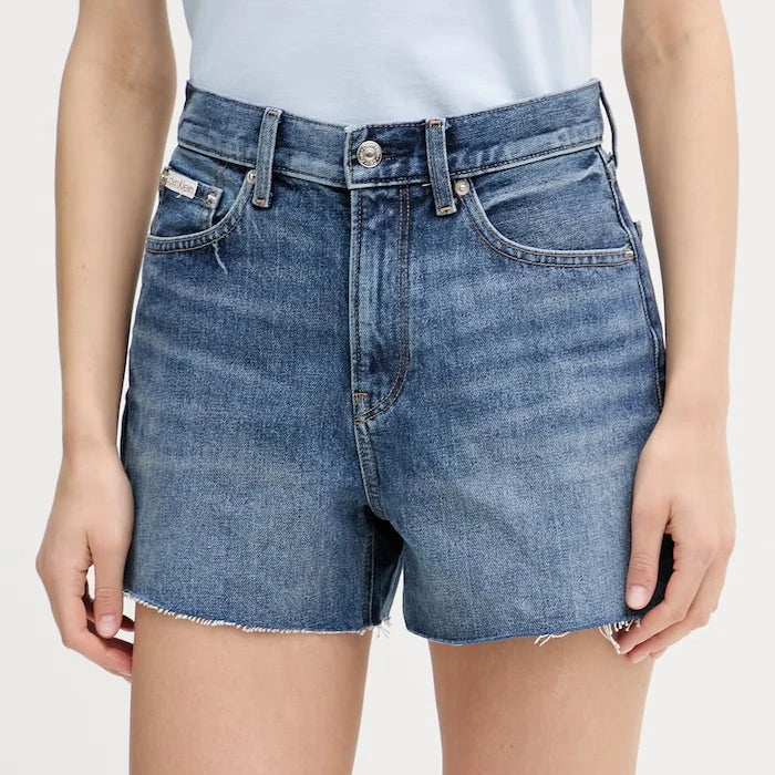 Calvin Klein Jeans Къс панталон дамски деним