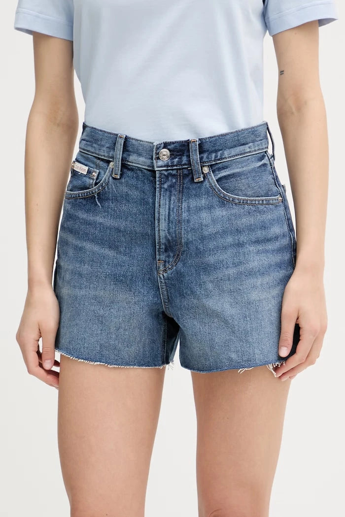 Calvin Klein Jeans Къс панталон дамски деним