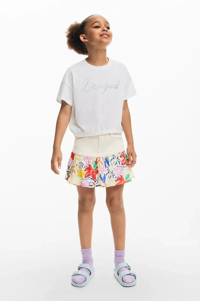 Детска памучна тениска Desigual