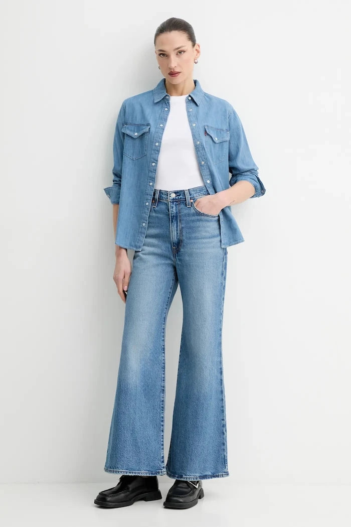 Levi's RIBCAGE BELLS Kot Pantolon