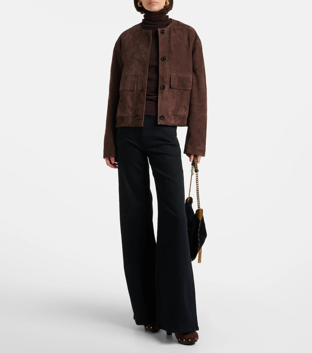Veronica Beard - Giana embellished suede platform mules