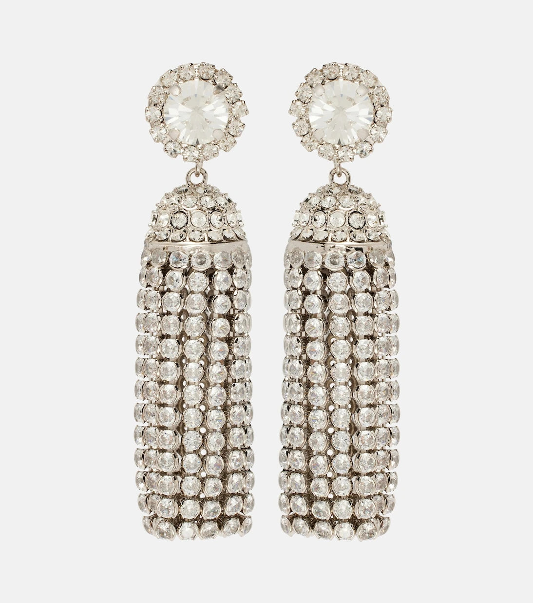 Rabanne - Crystal-embellished drop earrings