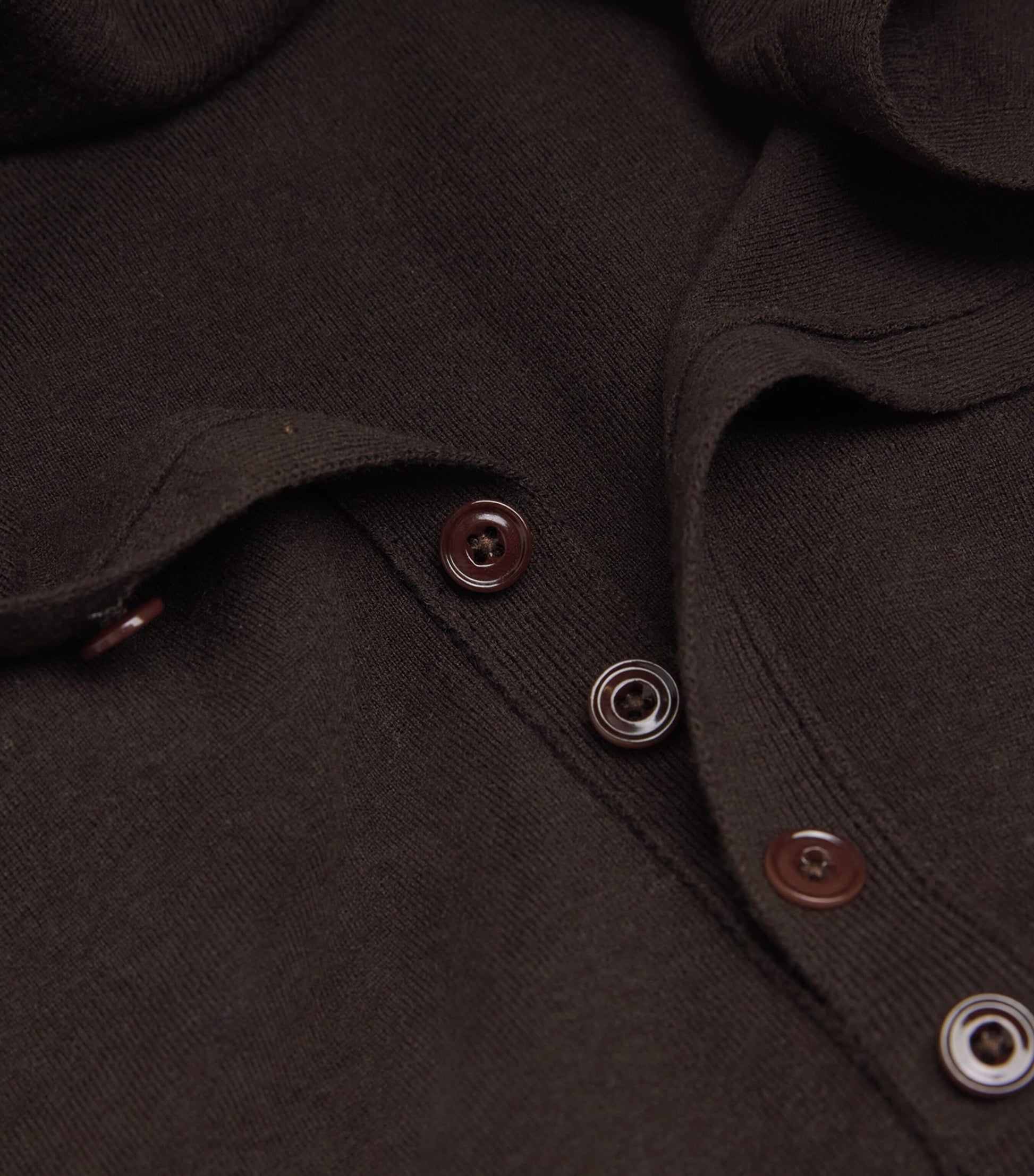 Purple Wool Collared Cardigan