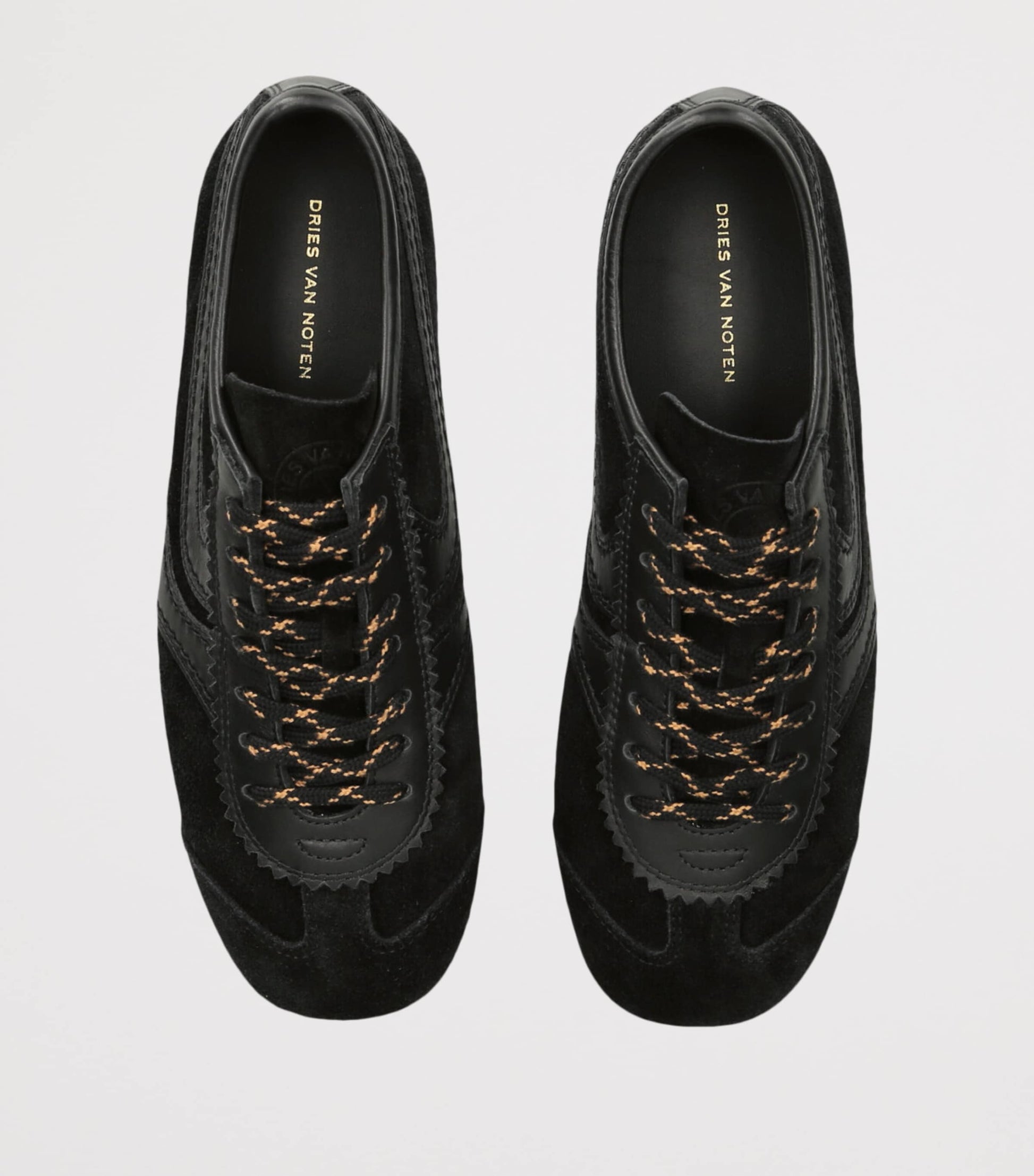 DRIES VAN NOTEN Black Suede Dustin Sneakers