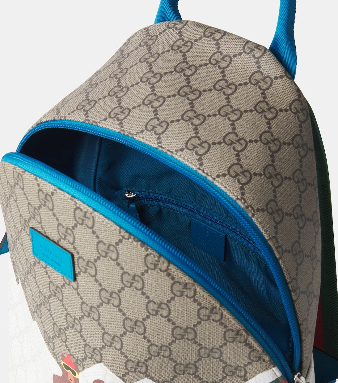 Gucci Kids - حقيبة ظهر من قماش كانفاس GG Supreme بتوقيع يوان روبرتس