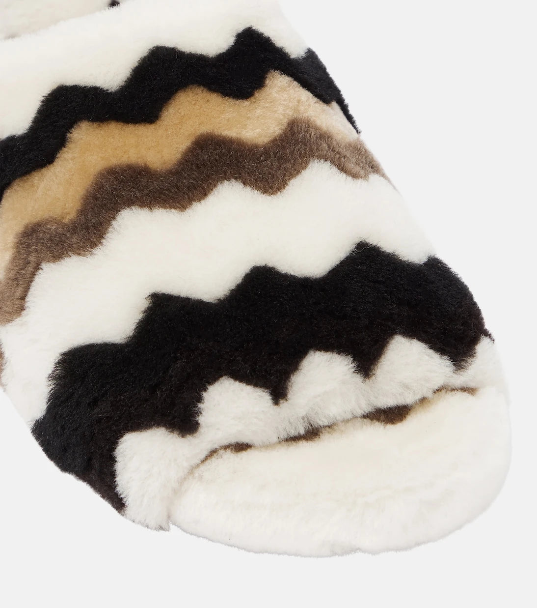 Chloé - Saam chevron shearling slides