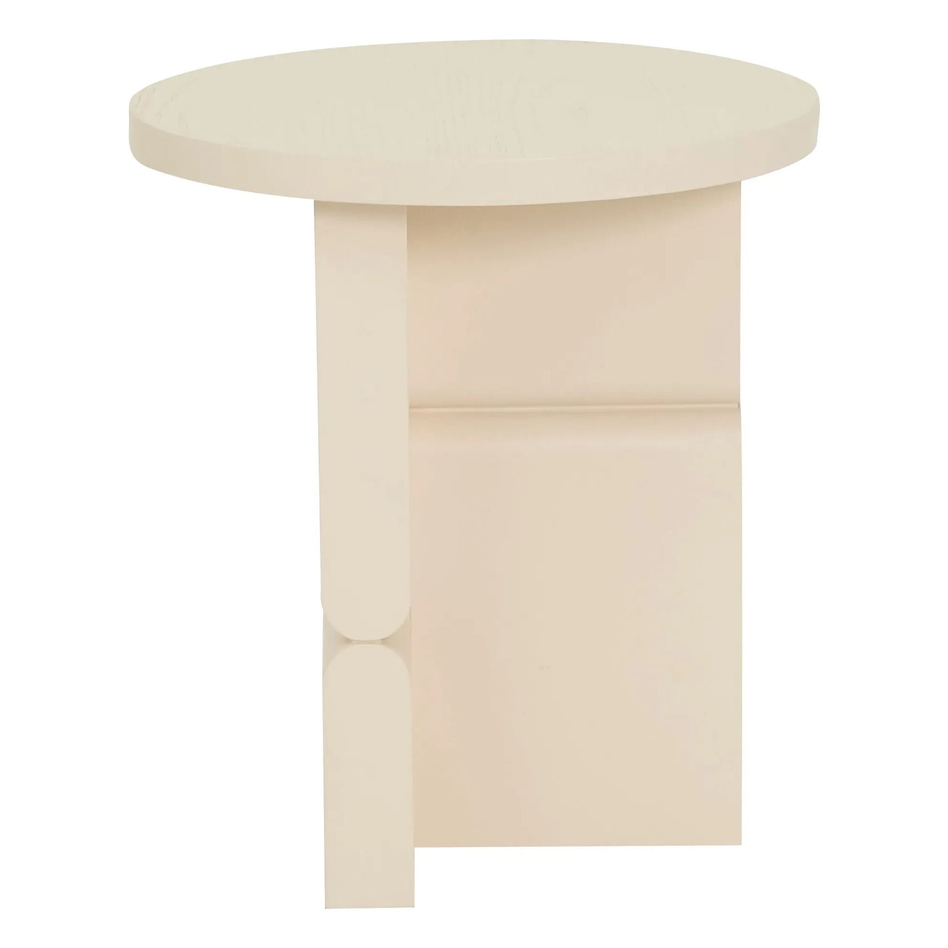 Nobodinoz - Noon painted wood side table | Ivory