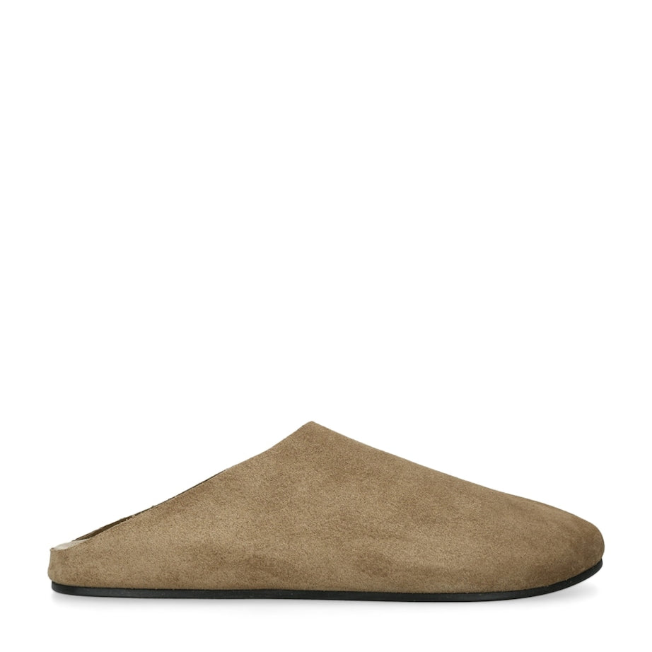 The Row Hudson Suede Slides