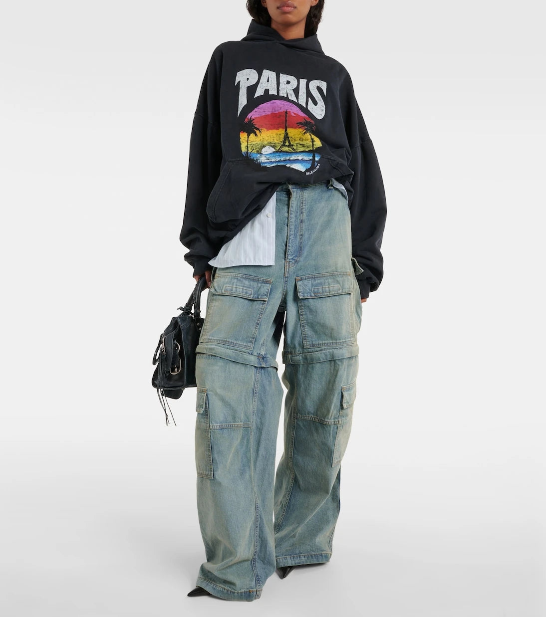 Balenciaga - Mid-rise cargo jeans