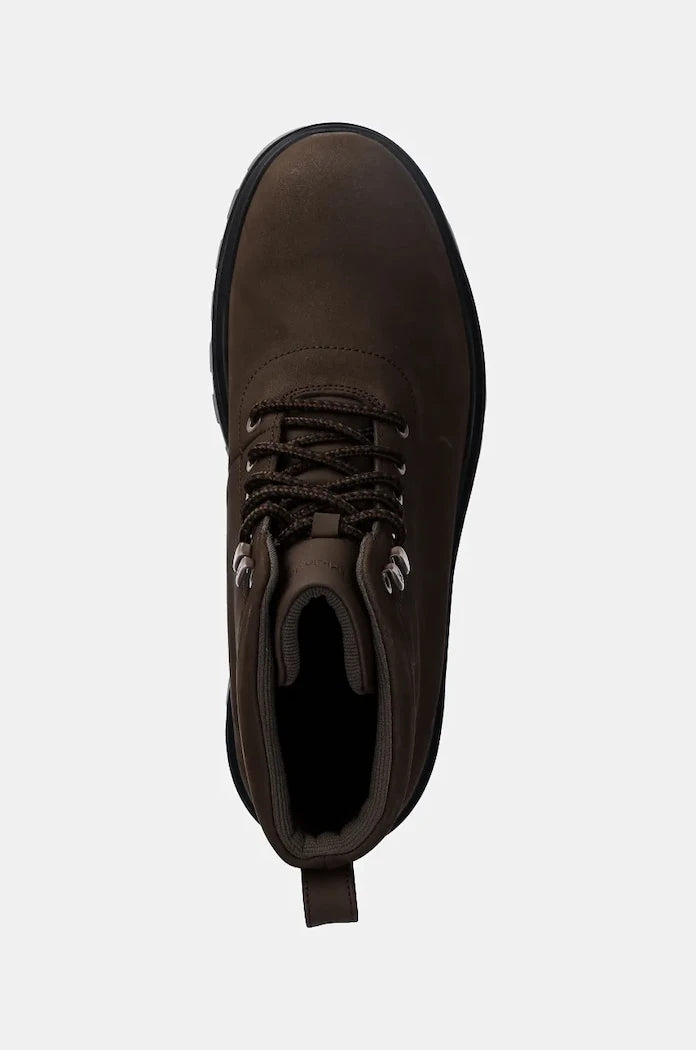 Обувки от набук Calvin Klein Jeans LUGGED LACEUP BOOT OXF HIKING NB