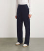 Harrods Cashmere Wide-Leg Sweatpants T&D NAVY