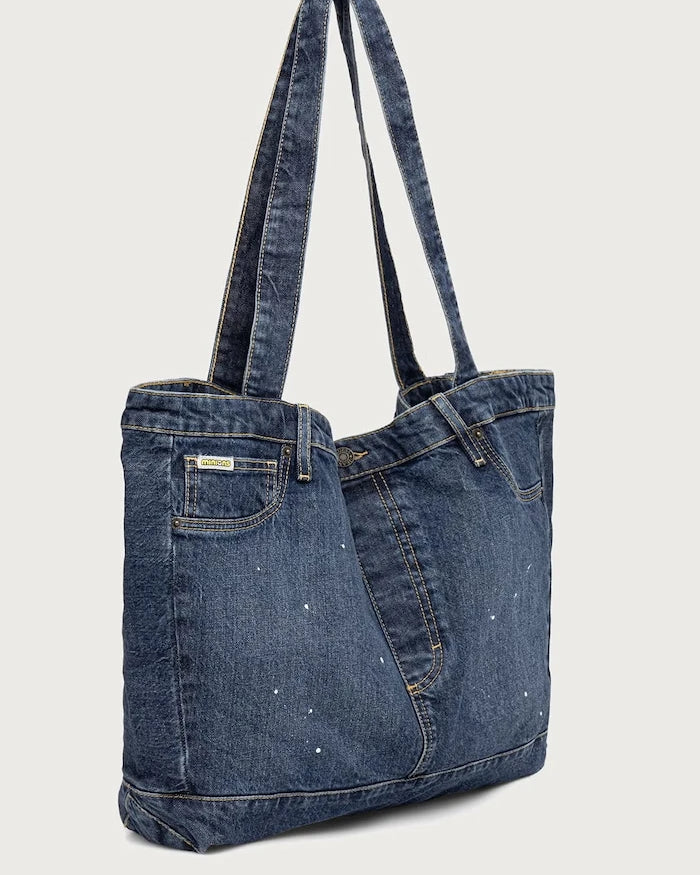 Guess Jeans denim erkek bez çanta