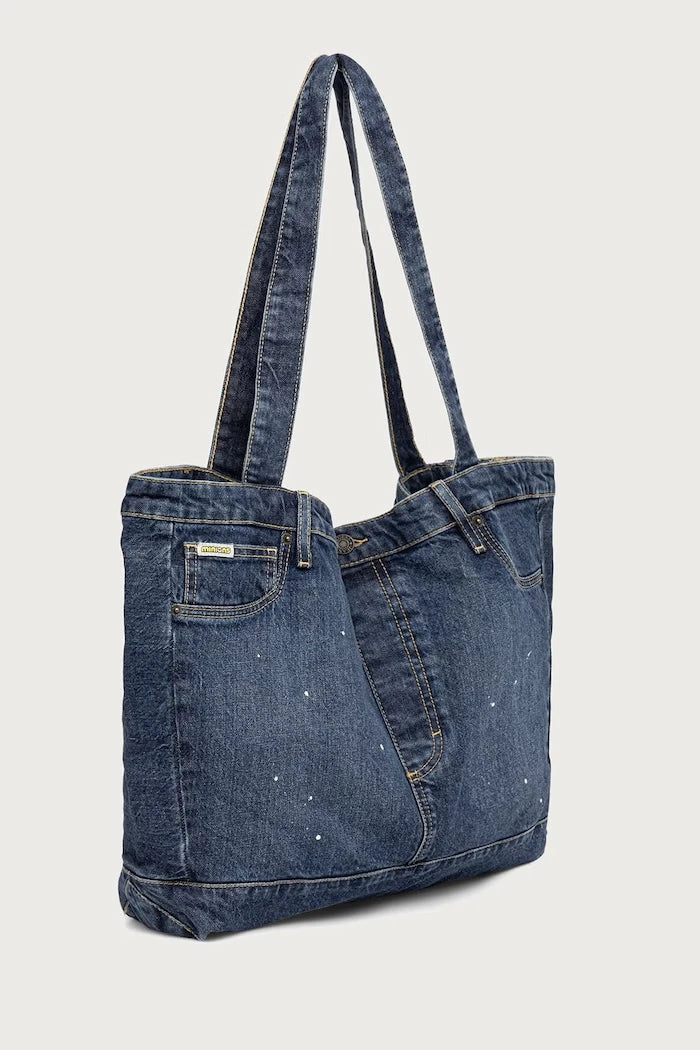 Guess Jeans denim erkek bez çanta