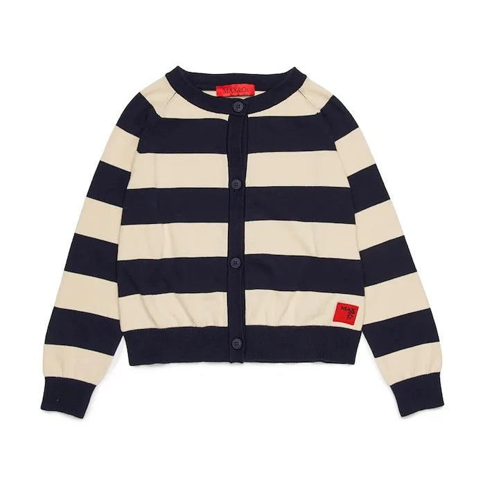 Детска памучна жилетка MAX&Co. MAXK25F KNITWEAR