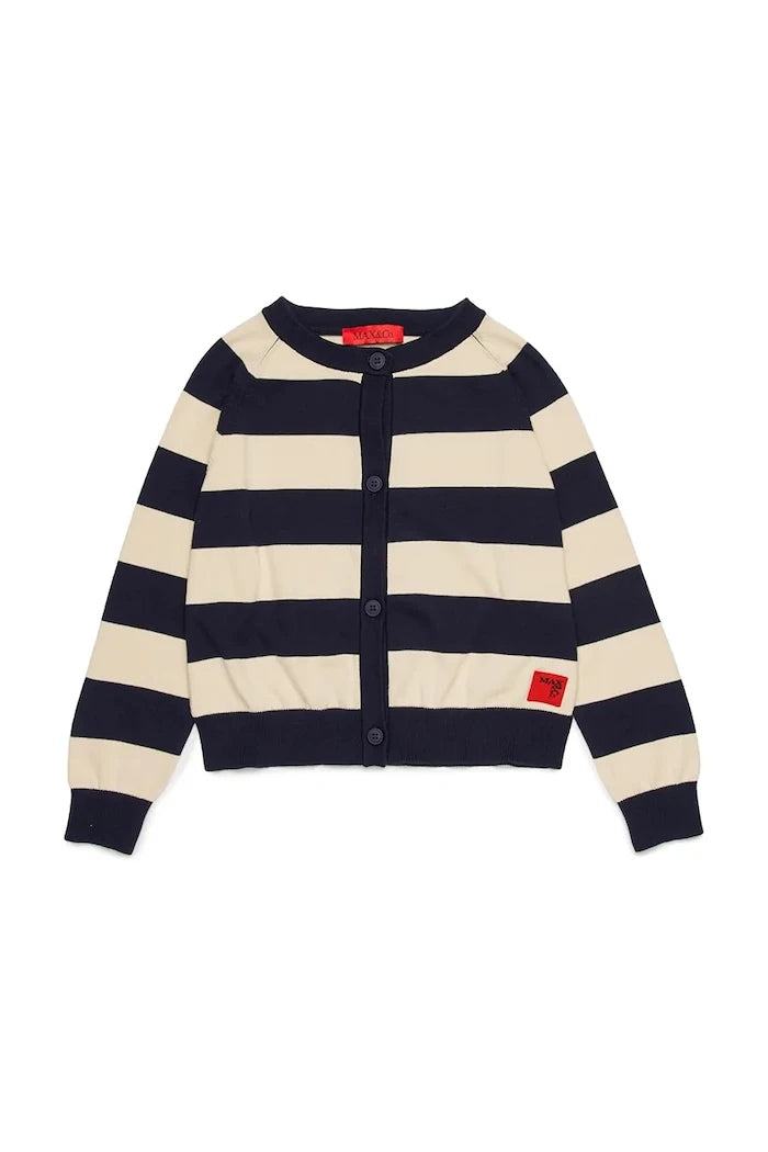 Детска памучна жилетка MAX&Co. MAXK25F KNITWEAR