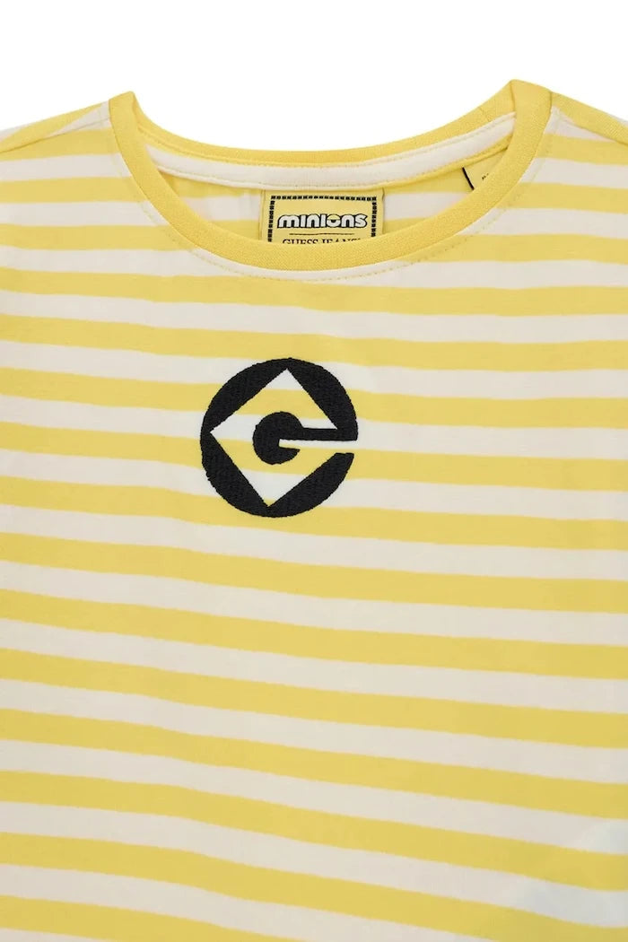 Guess çocuklar için pamuklu tişört GJ X MINIONS