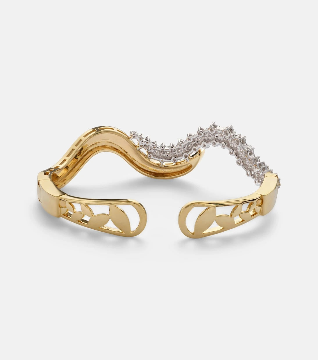 Yeprem - Golden Strada 18kt gold bangle with diamonds