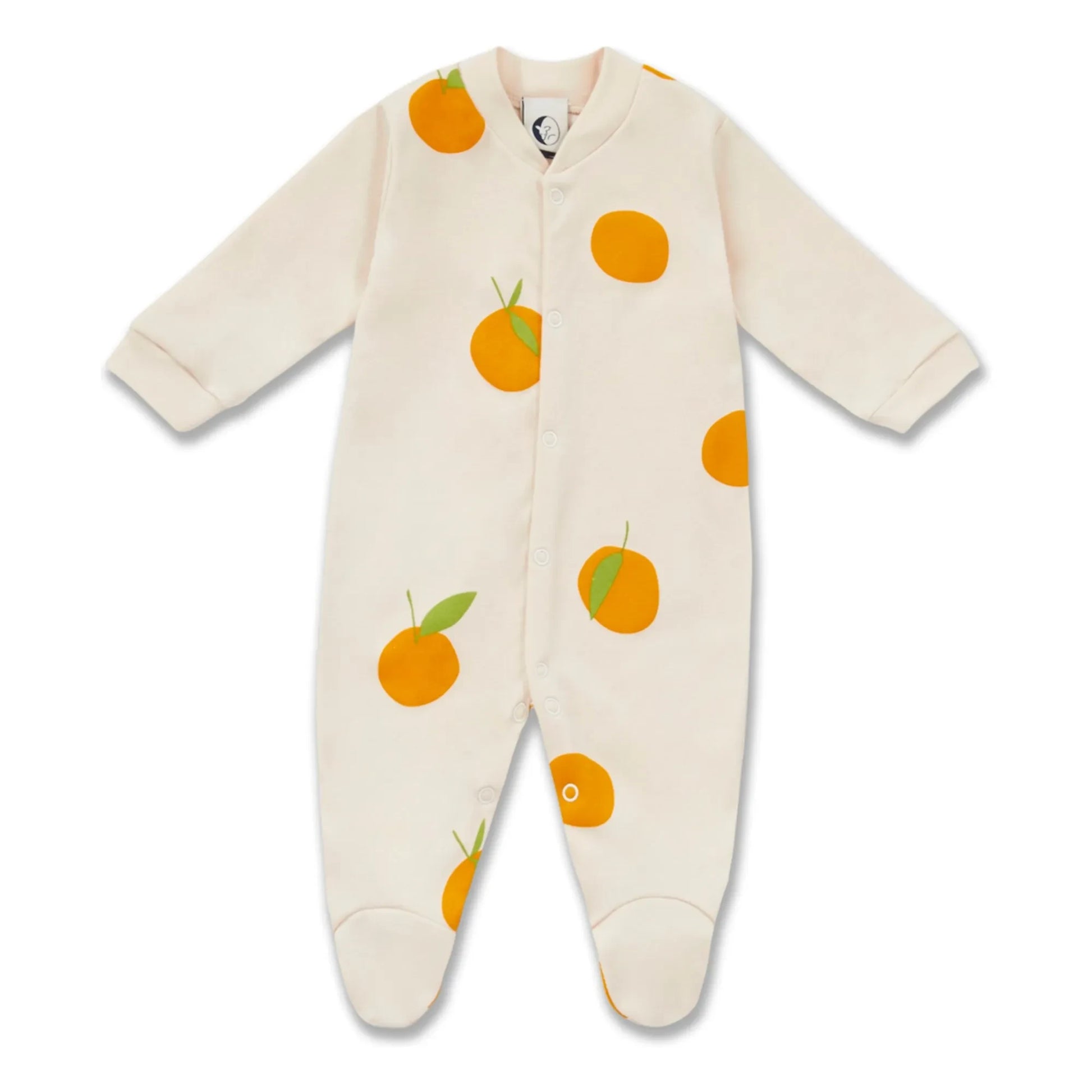 Sleepy Doe - Pyjamas with feet Clementines Organic cotton | Ecru