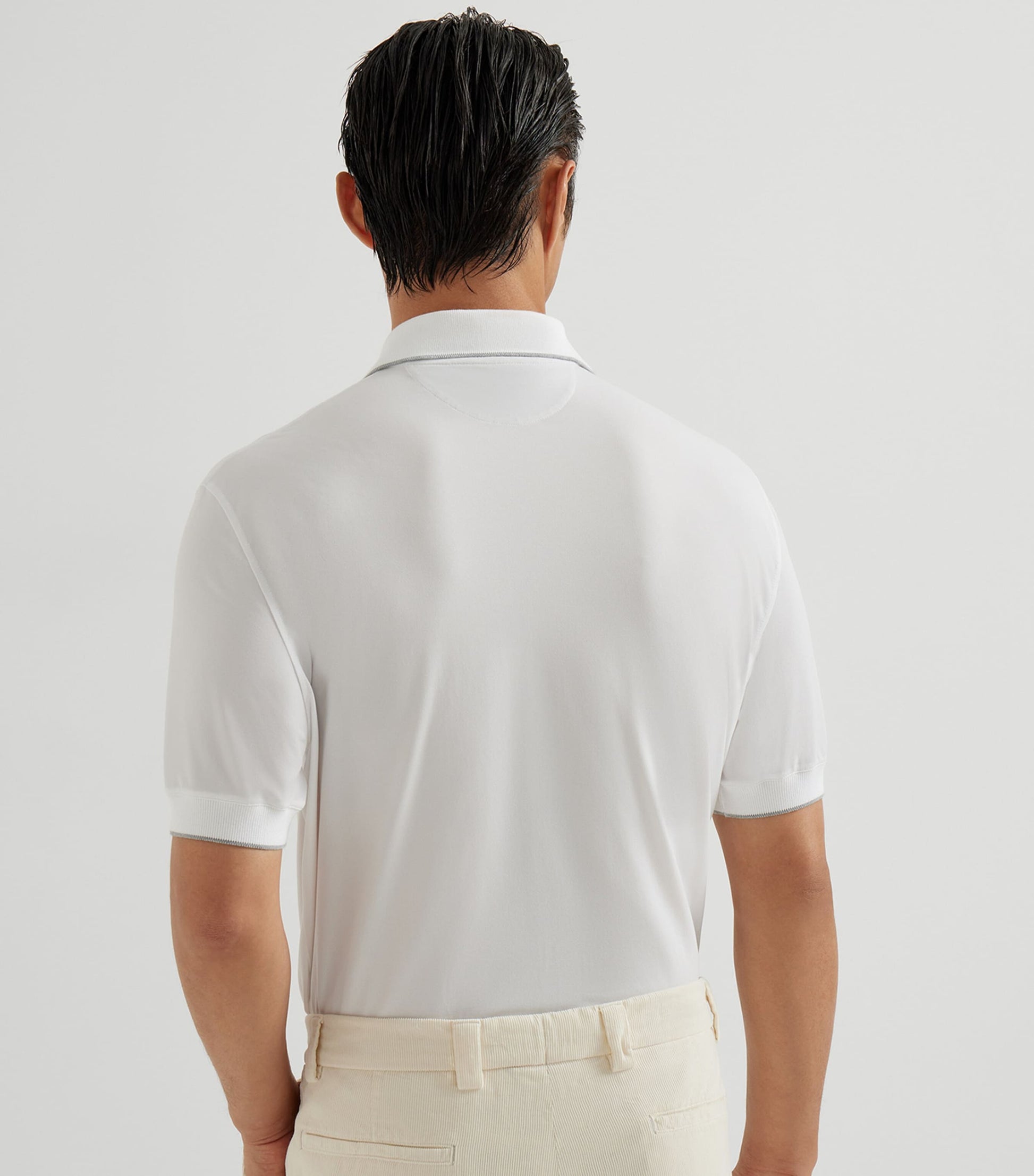 Brunello Cucinelli Zipped Logo Polo Shirt