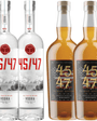 45-47 Vodka & Patriot Edition Whiskey Combo (750 ml, 4 Bottles)
