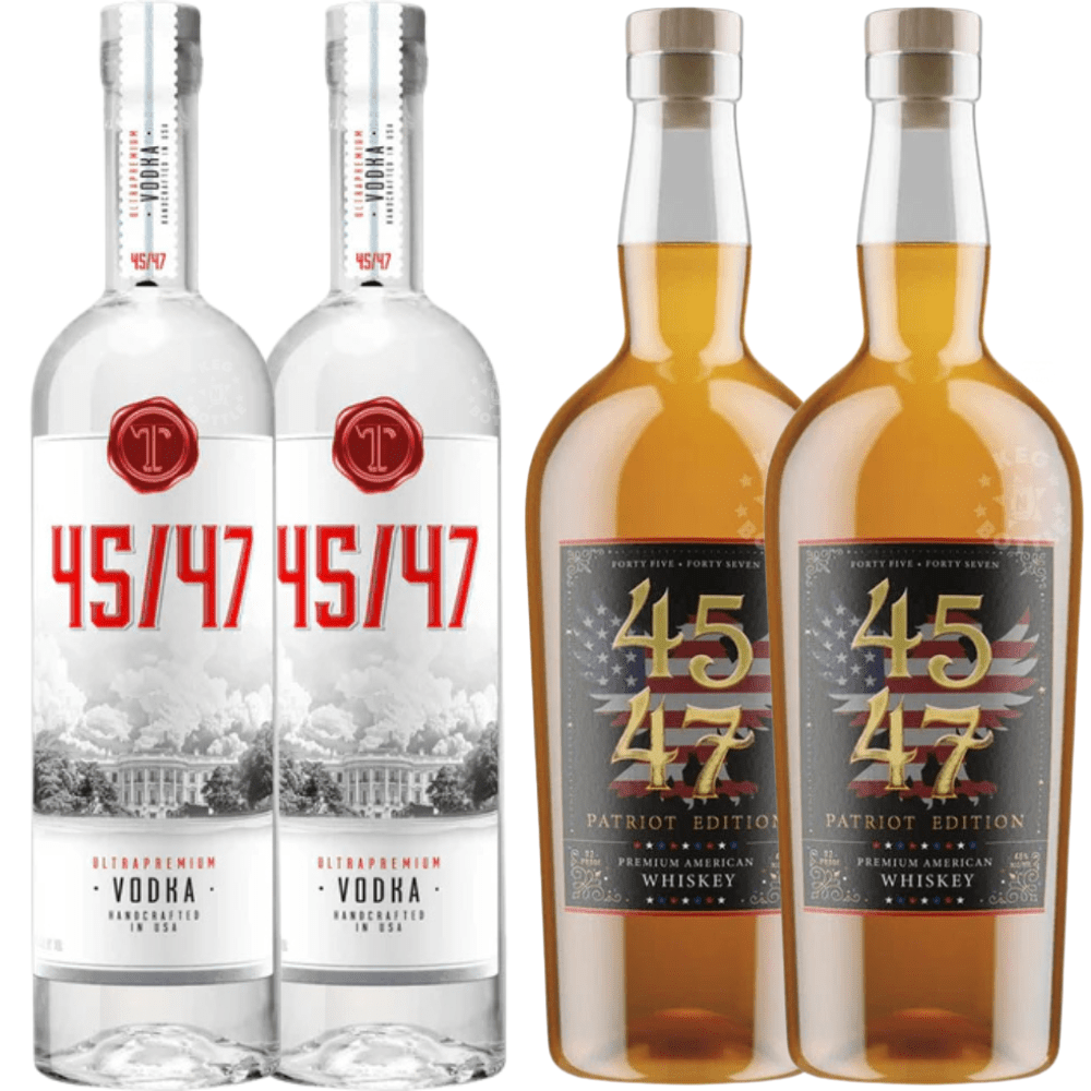 45-47 Vodka & Patriot Edition Whiskey Combo (750 ml, 4 Bottles)