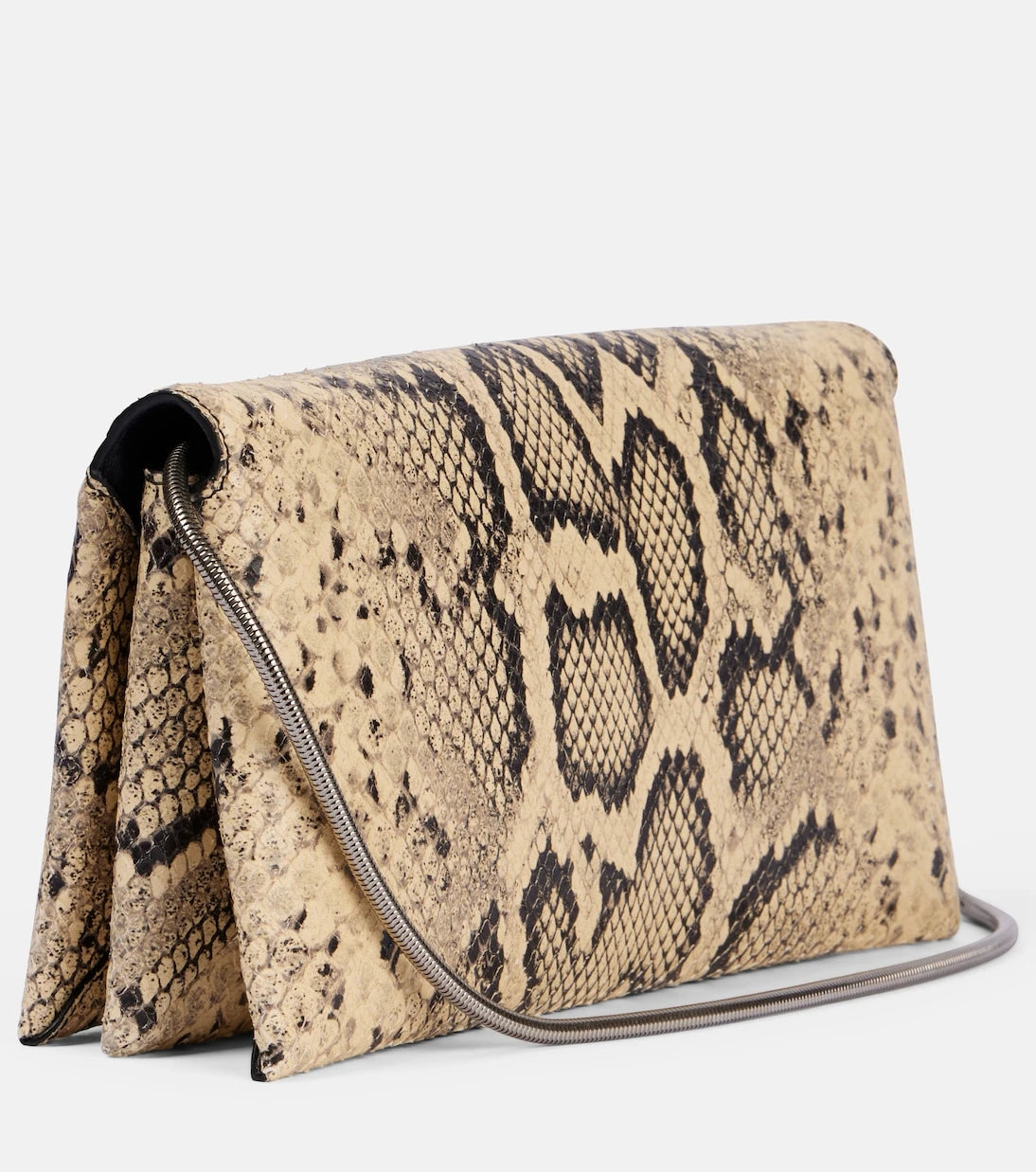 Jil Sander - Carnet snake-effect leather clutch
