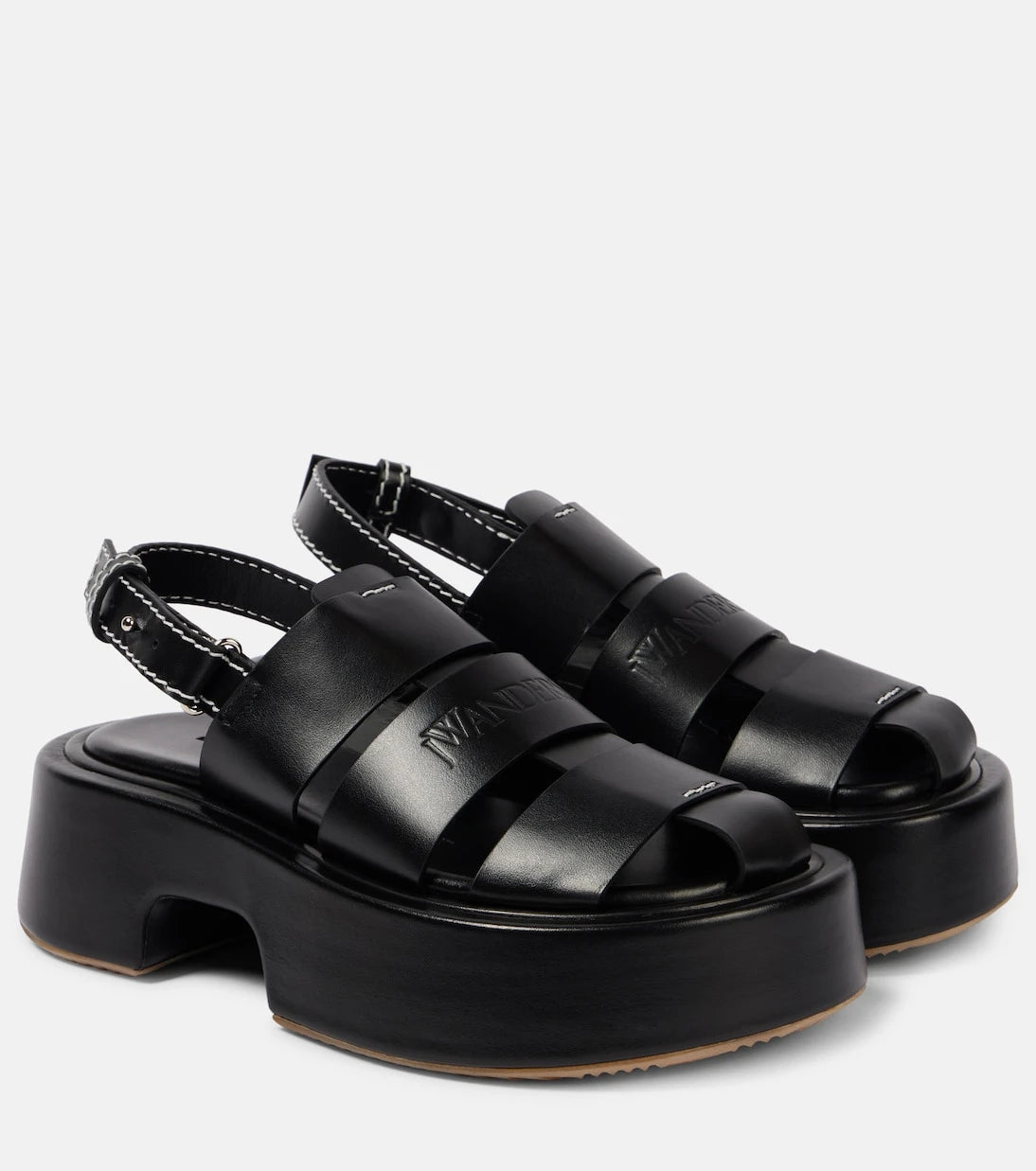 JW Anderson - Fisherman leather platform sandals