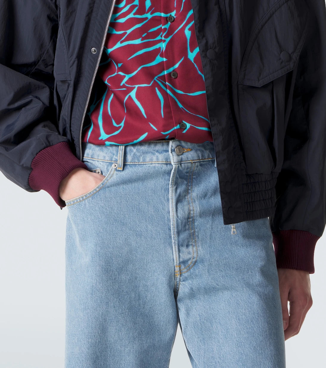 Dries Van Noten - Logo straight jeans