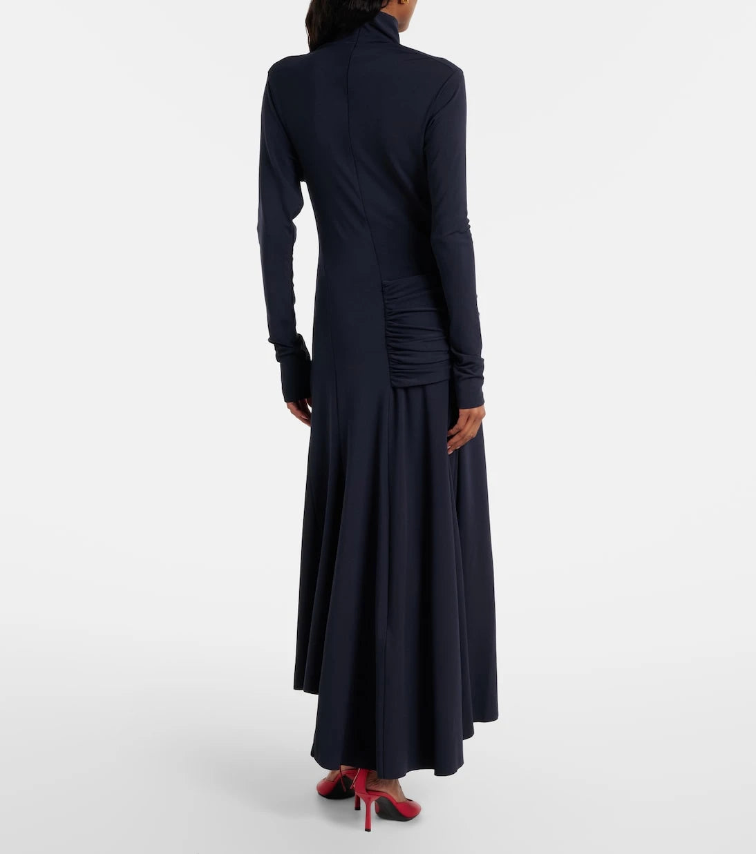 Victoria Beckham - Gathered jersey midi dress