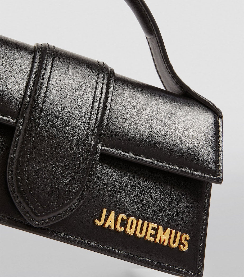 Jacquemus Black Mini Leather Le Bambino Top-Handle Bag