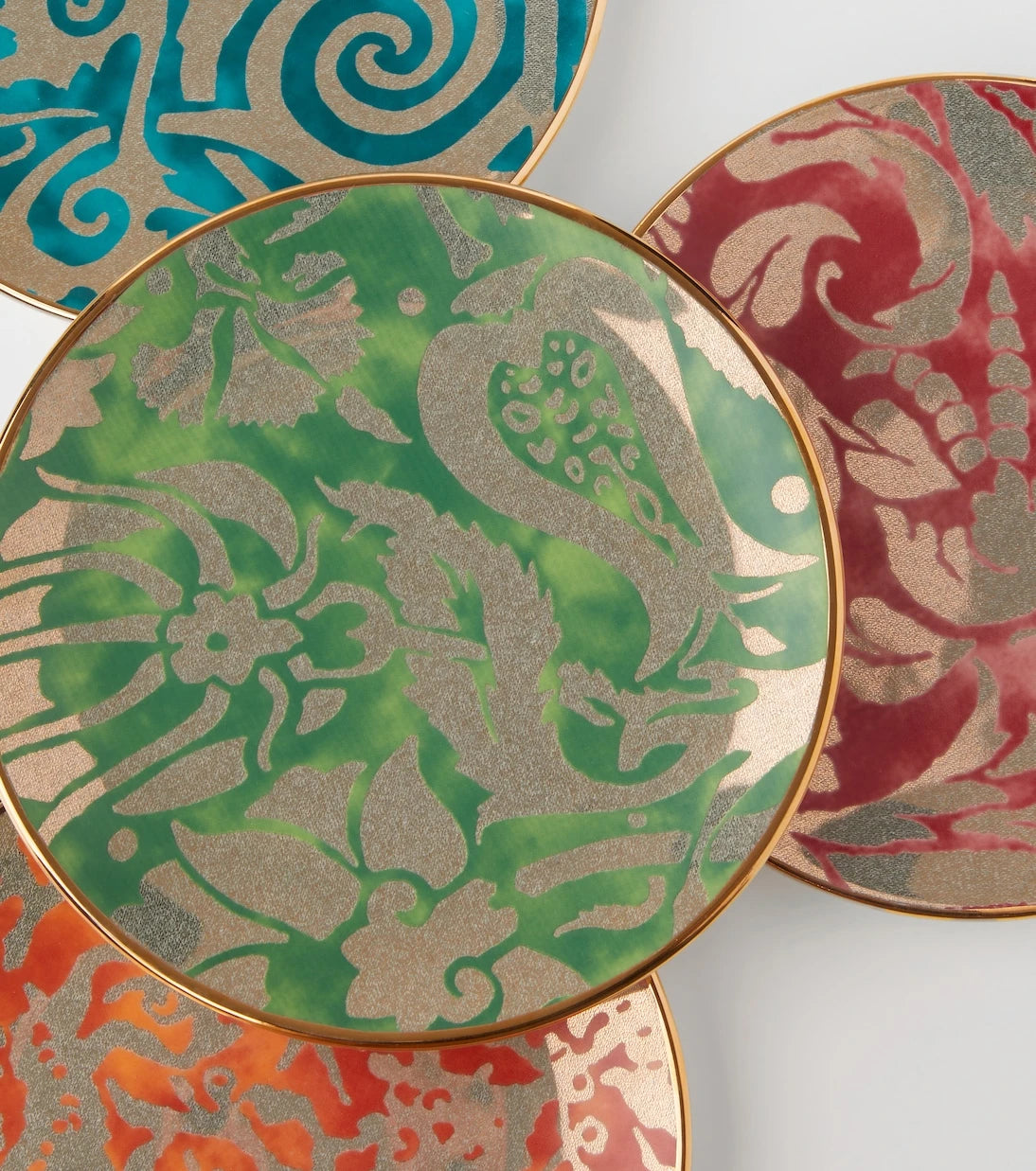 L'Objet - x Fortuny set of 4 earthenware dessert plates
