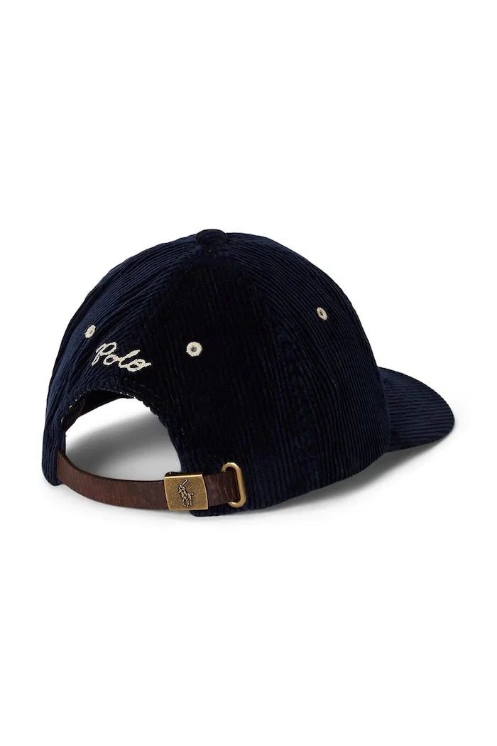 Джинсова шапка с козирка Polo Ralph Lauren