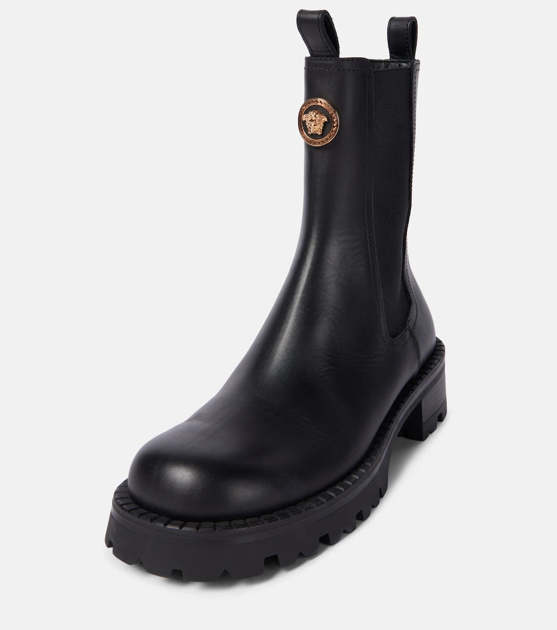 Versace - Medusa leather Chelsea boots