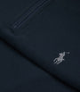 Polo Ralph Lauren Navy Cotton-Blend Quarter-Zip Sweater