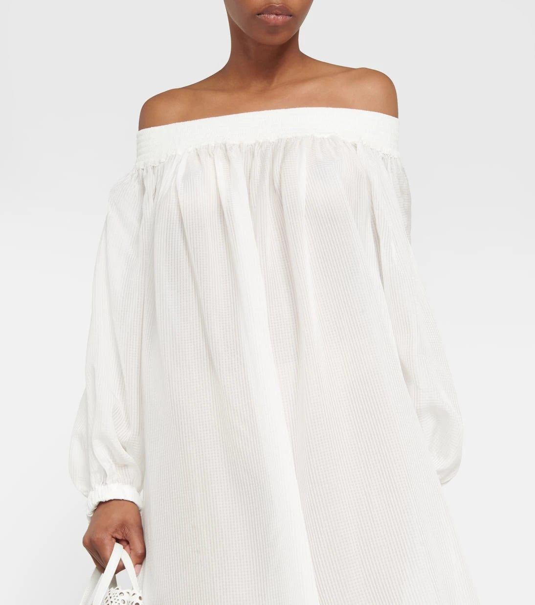 Alaïa - Off-shoulder maxi dress